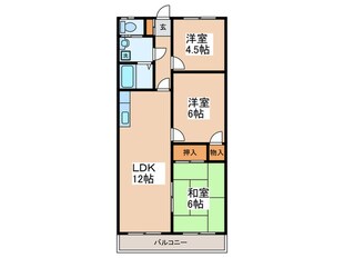 ベルエ－ル緑ヶ丘の物件間取画像